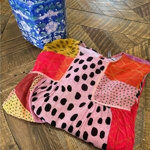 Anthropologie Colorful Patchwork Top